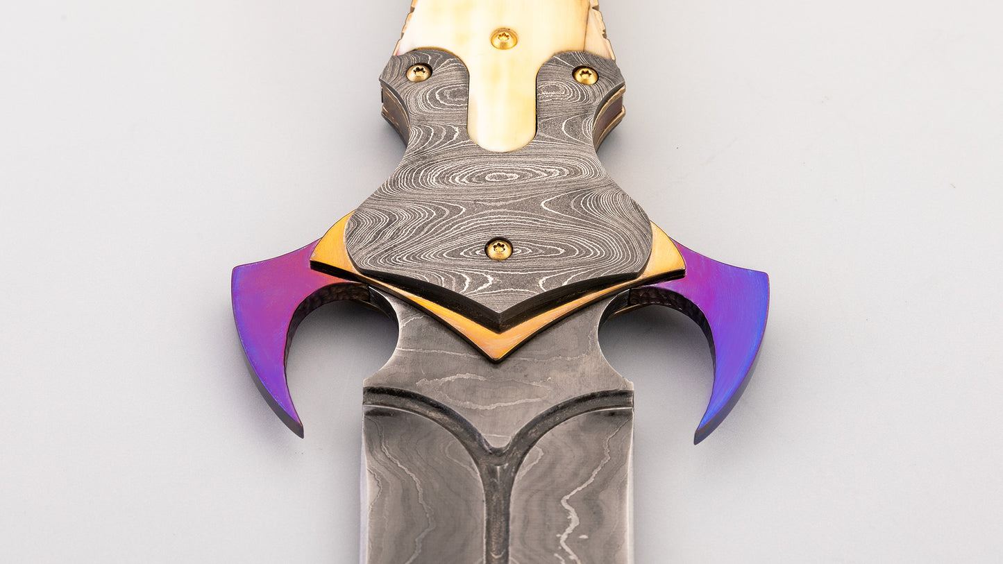 Damascus Art Deco Dagger - Leonardo Frizzi