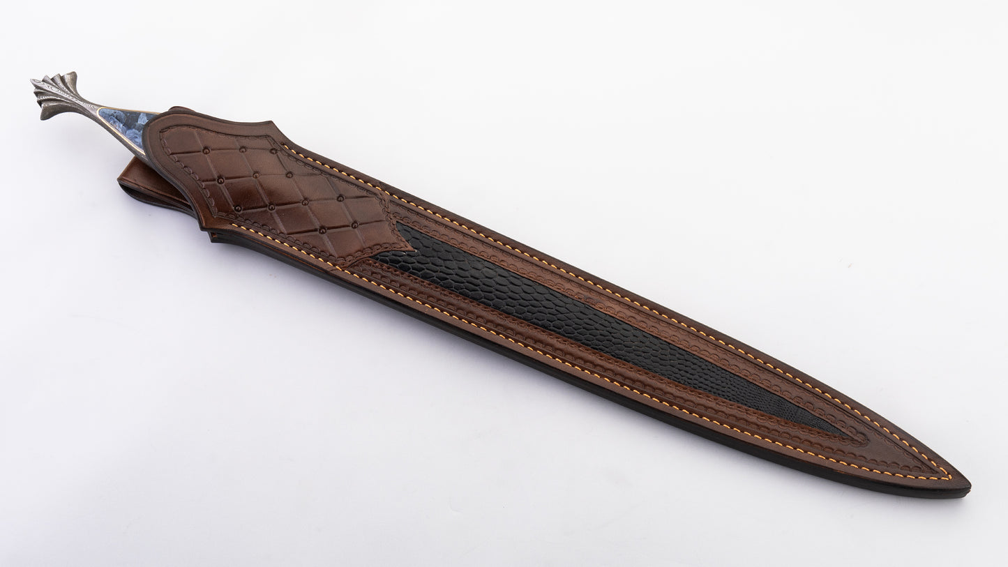 Damascus Art Dagger - Henning Wilkinson