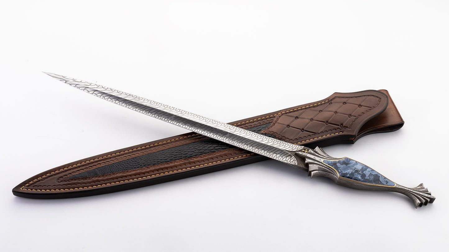 Damascus Art Dagger - Henning Wilkinson