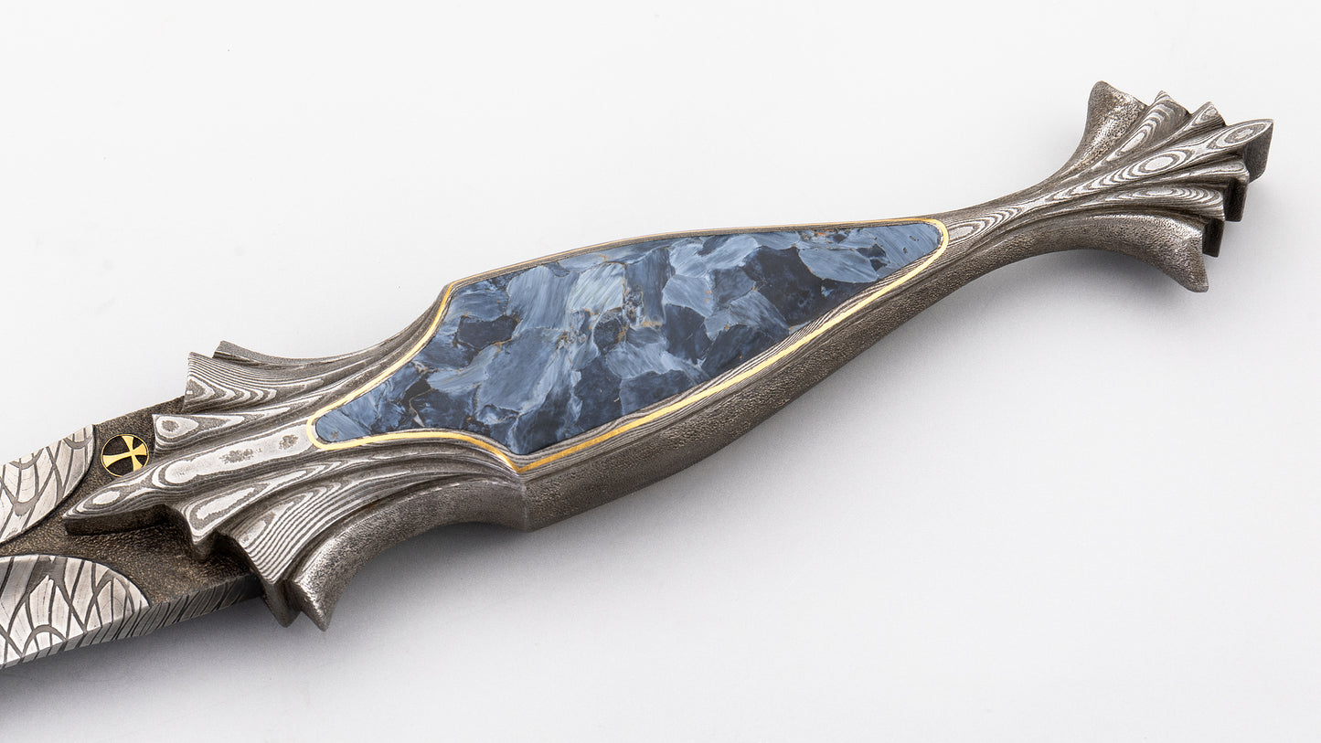 Damascus Art Dagger - Henning Wilkinson