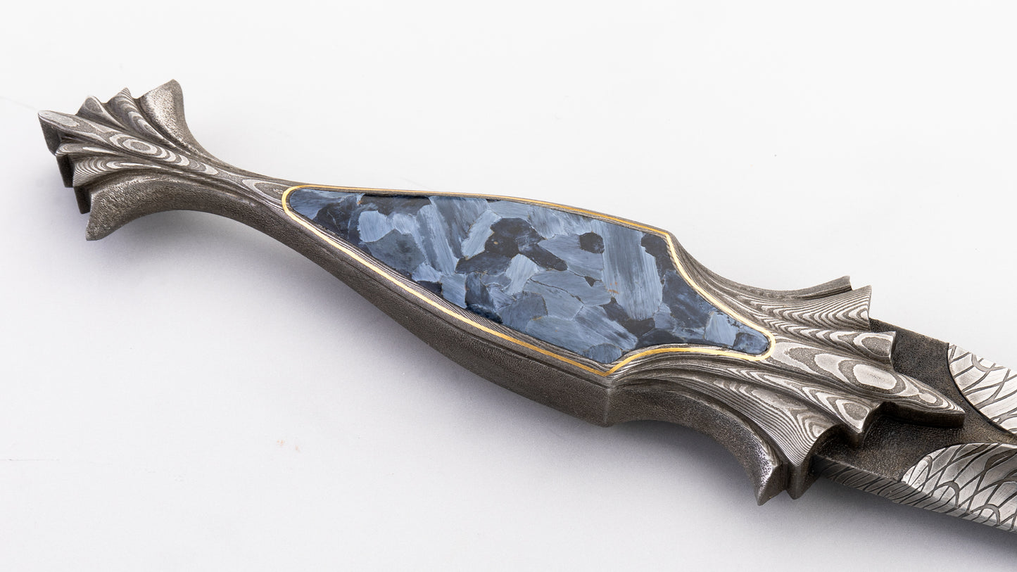 Damascus Art Dagger - Henning Wilkinson