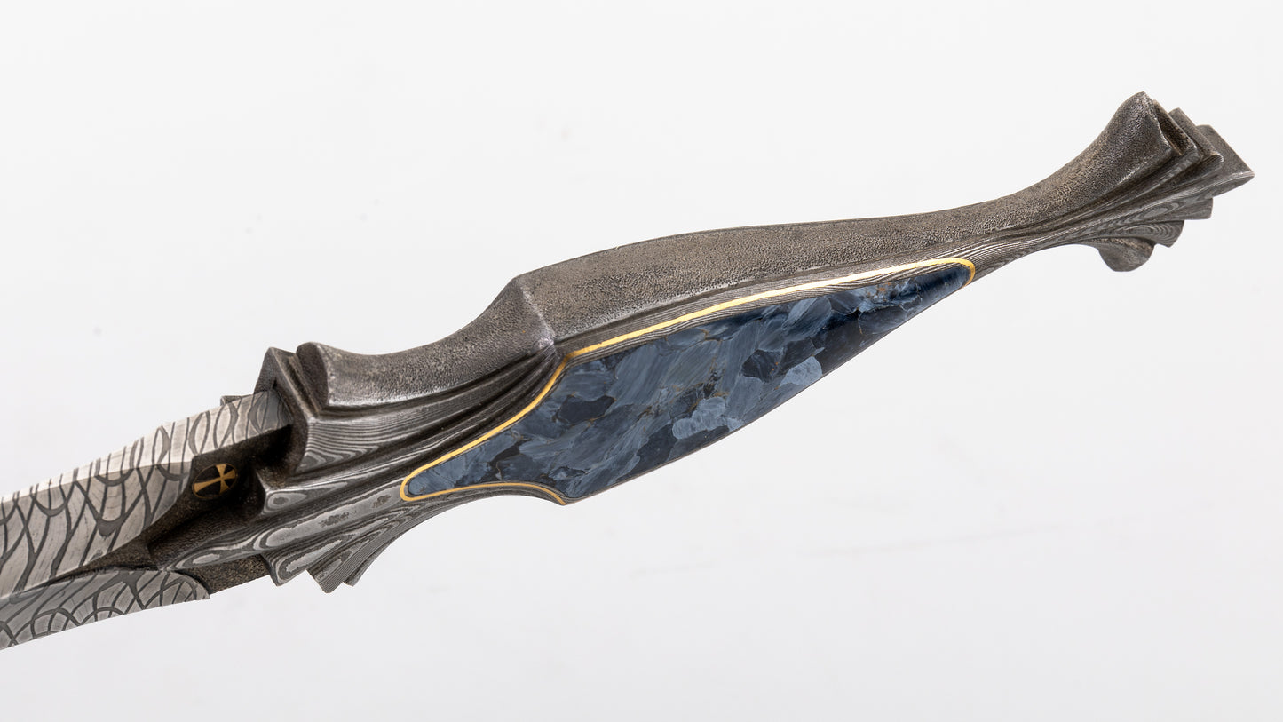 Damascus Art Dagger - Henning Wilkinson