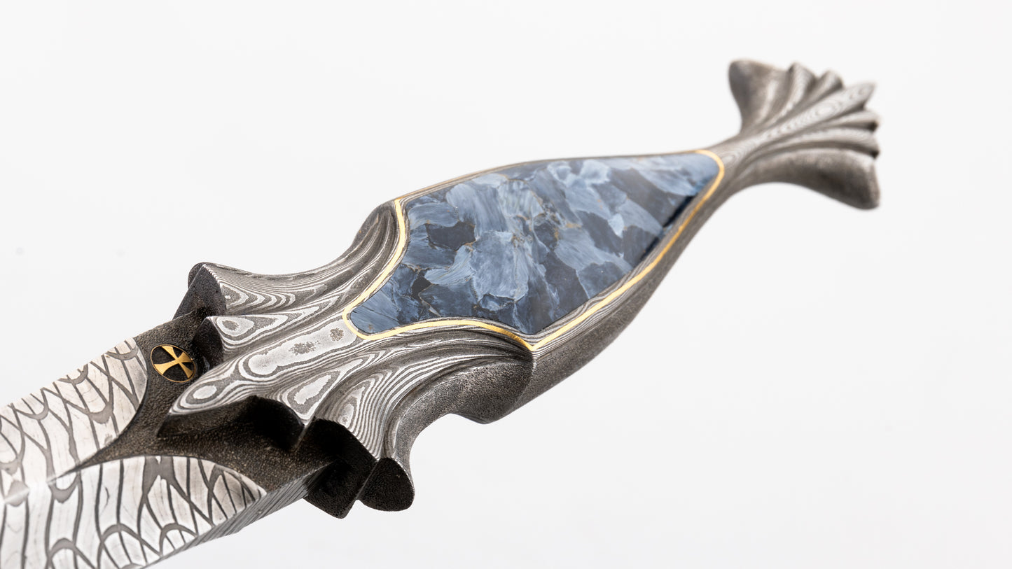Damascus Art Dagger - Henning Wilkinson
