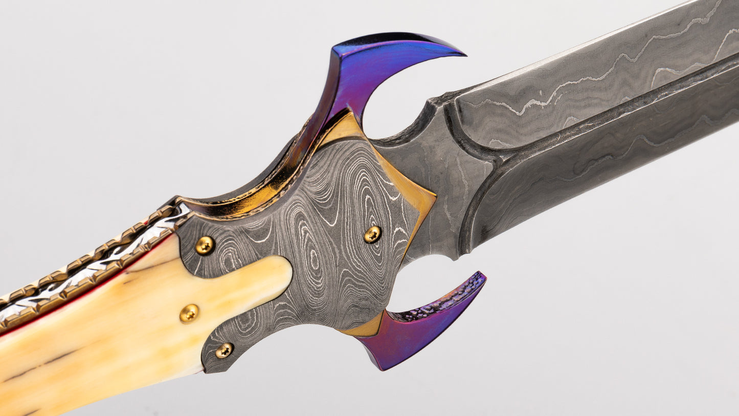 Damascus Art Deco Dagger - Leonardo Frizzi