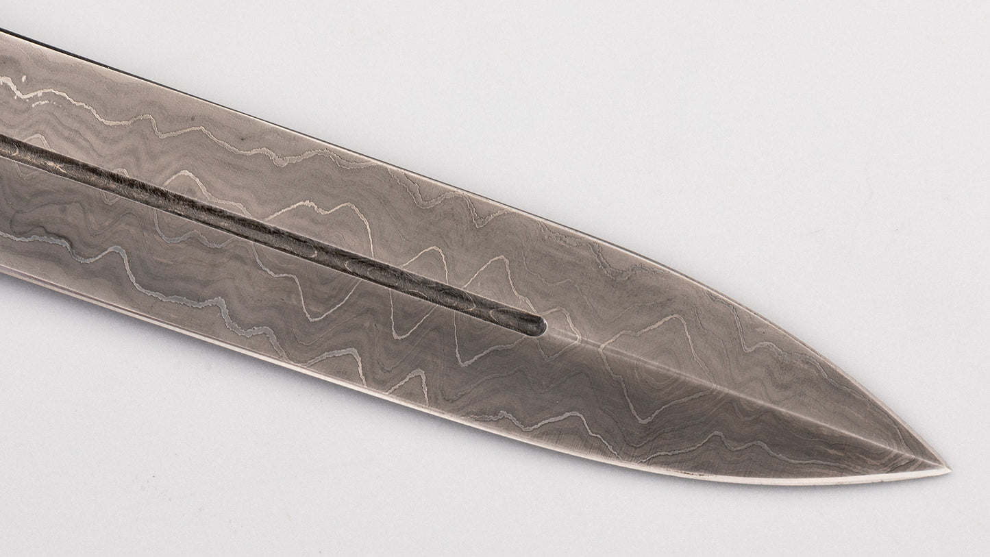 Damascus Art Deco Dagger - Leonardo Frizzi