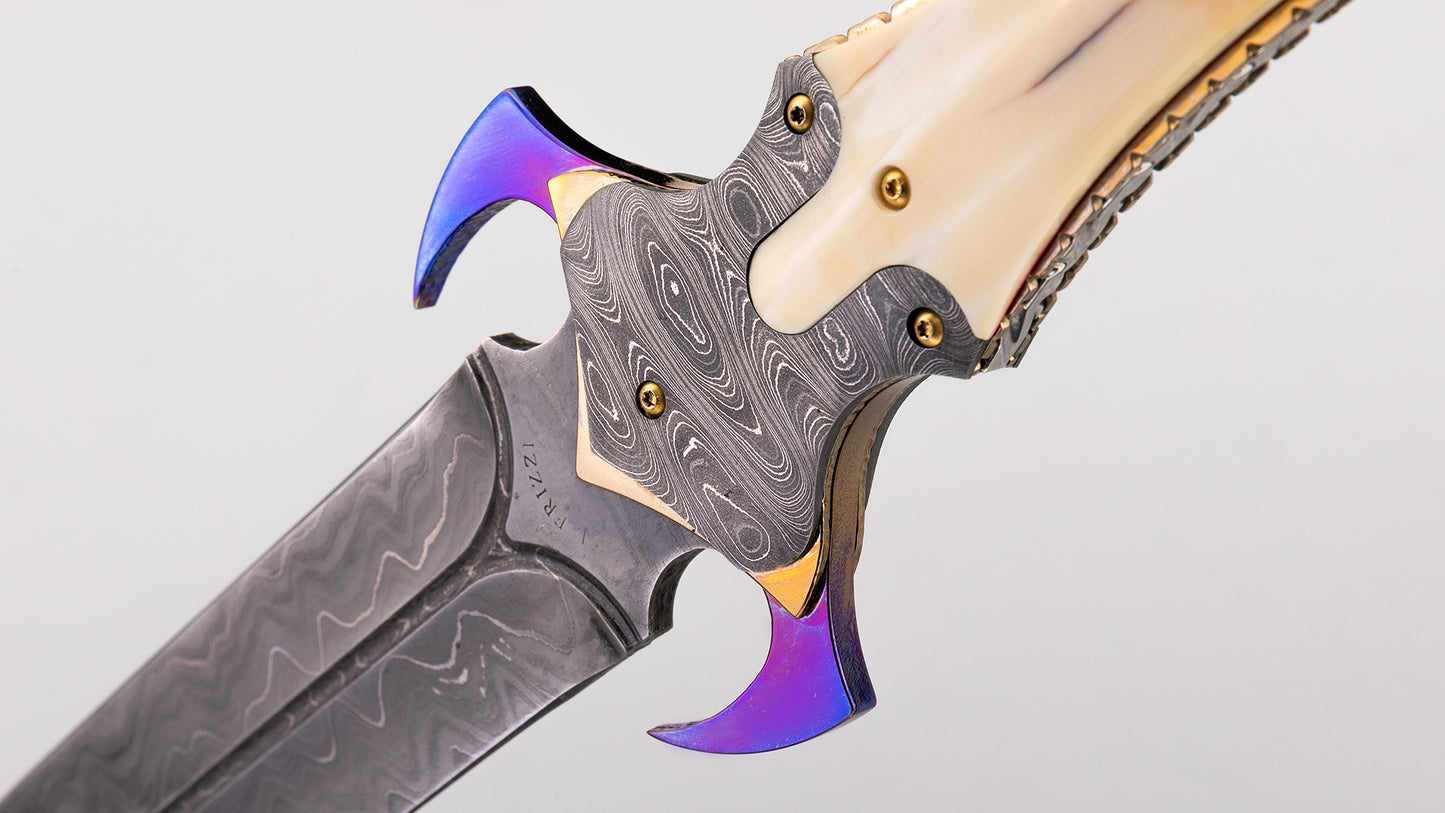 Damascus Art Deco Dagger - Leonardo Frizzi