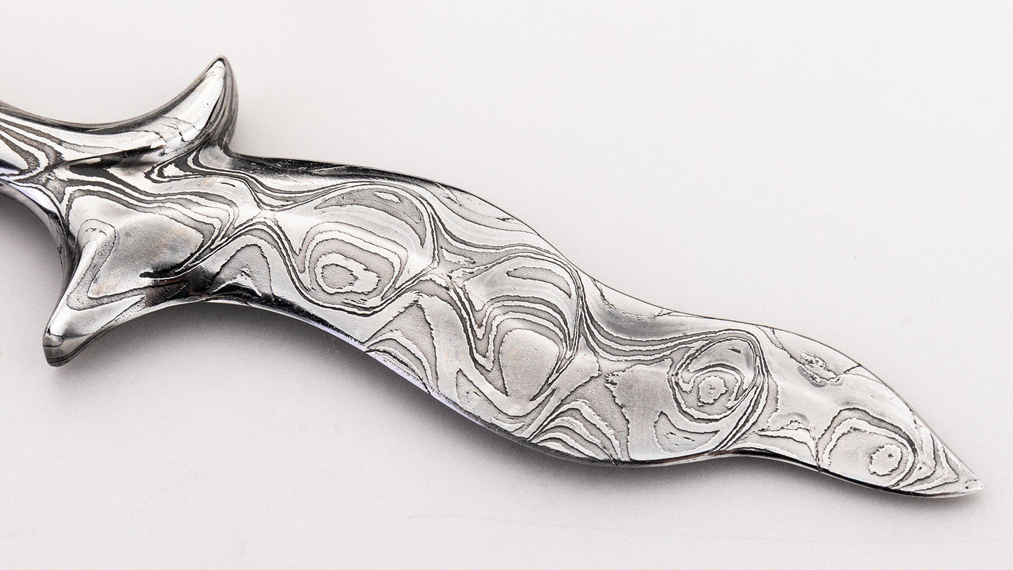 Damascus Boot Knife - Audra Drapper
