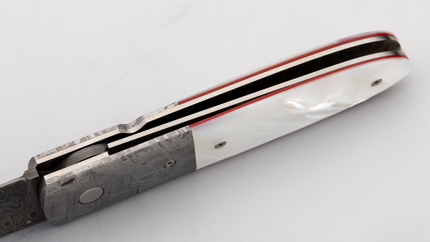 Damascus Liner Lock - Kit Carson
